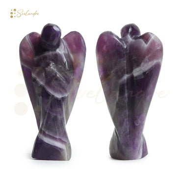 Divine Tranquility: : Authentic ,Natural AAA Gemstone  Angel -  Amethyst