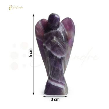 Divine Tranquility: : Authentic ,Natural AAA Gemstone  Angel -  Amethyst