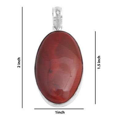 Mystic Ember:  Authentic, Natural, Certified AAA Gemstone  Red Jasper pendant