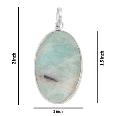 Amazonite Aura Natural Gemstone Pendants