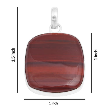 CrimsonEye Square Tiger's Eye Pendant