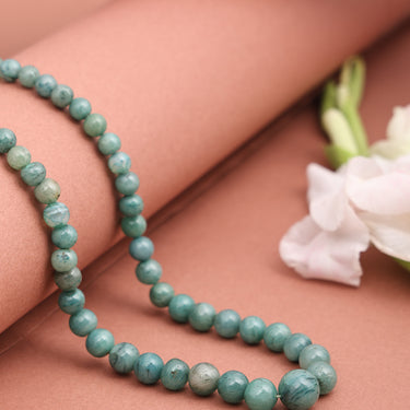 Green Aventurine Radiance Natural Authentic Necklace for Women : Round Beads