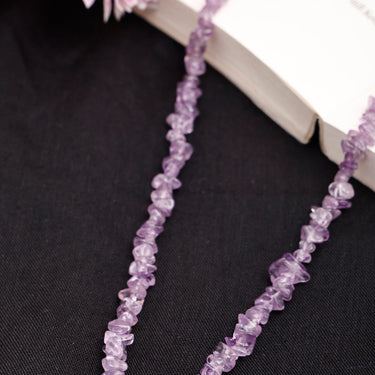 Enchanted Natural Amethyst Gemstone Chip beads Necklace