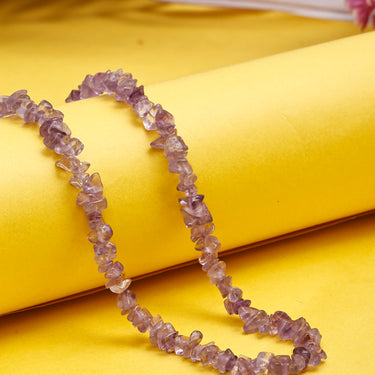 Enchanted Natural Amethyst Gemstone Chip beads Necklace