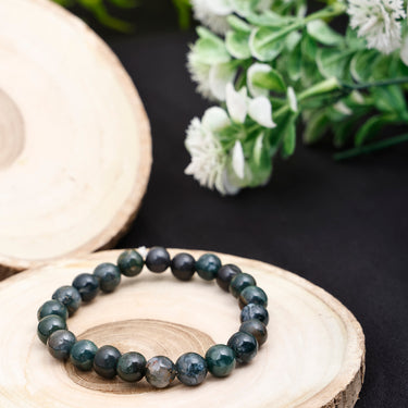 Sacred Vitality Bloodstone Bracelet - for Wellness, Balance, Positive Energy & Healing