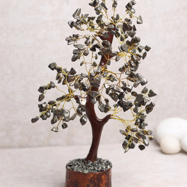 Radiant Pyrite Crystal Harmony Bonsai Tree - Natural Gemstone for Wealth & prosperity