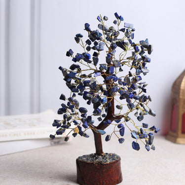 Lapis Lazuli Wisdom Bonsai Tree - Natural Gemstone for Wisdom & Spiritual Insight