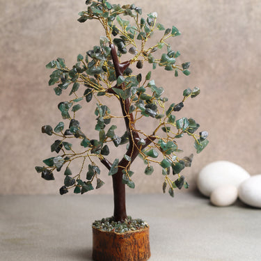 Tranquil Green Aventurine Harmony Bonsai Tree - Natural Gemstones for Serene Balance & Tranquility