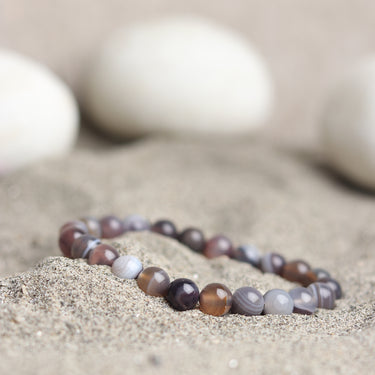 Rare Botswana Agate Stone Bracelet – The Ultimate Statement of Comfort, Strength &  Emotional Healing