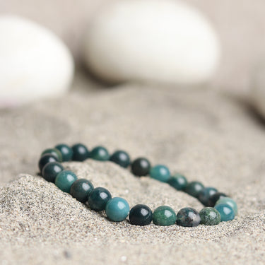 Energising Moss Agate Bracelet - The Ultimate Statement of Growth, Abundance & Balance