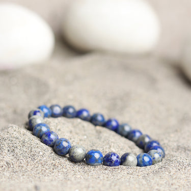 Ethereal Harmony Lapis Lazuli Bracelet with Charm – Embrace Wellness, Balance & Healing