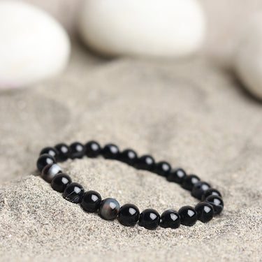 Protective Black Agate (aka Sulemani Hakik) Gemstone Bracelet – The Ultimate Statement of Strength, Protection, and Grounding