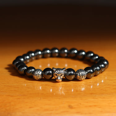 Bold Hematite Tiger Bracelet – Embrace Positive Energy, Balance & Protection