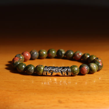 Unakite Strength Bracelet – A Symbol of Harmony, Growth & Emotional Well-being