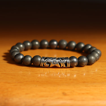 Golden Guardian Pyrite Gemstone Bracelet – Embrace Abundance, Good Luck & Wealth