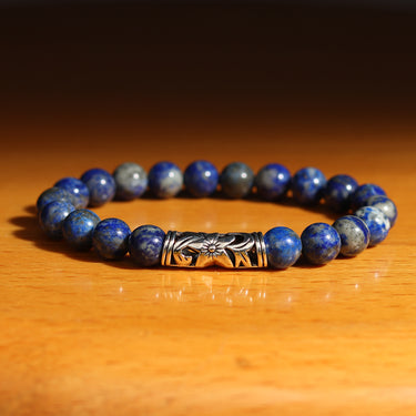 Celestial Harmony: Lapis Lazuli Bracelet with Charm  for Wellness, Balance & Healing