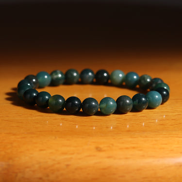 Energising Moss Agate Bracelet - The Ultimate Statement of Growth, Abundance & Balance