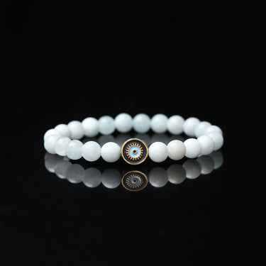 Glistening Eye Aquamarine Bracelet – Embrace Calm and Tranquility