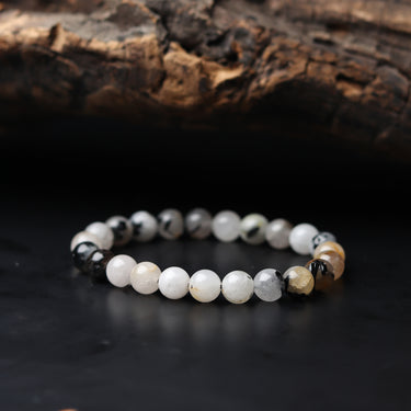 Radiant Black Rutile Stone Bracelet – The Ultimate Statement of Protection, Clarity, and Transformation