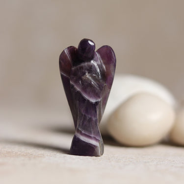 Divine Tranquility: : Authentic ,Natural AAA Gemstone  Angel -  Amethyst