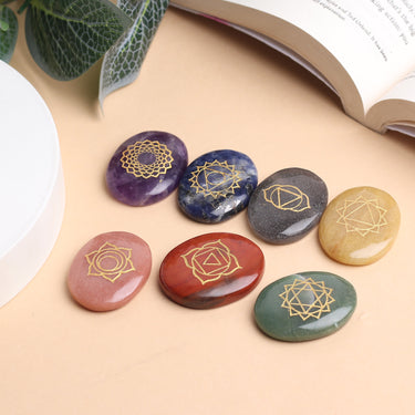 Chakra Bliss: Seven 7 Chakra Stone Set for Manifestation & Balance