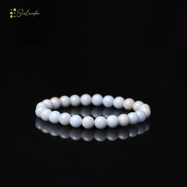 Serene Angelite Gemstone Bracelet – A Journey of Tranquility, Spiritual Insight & Protection