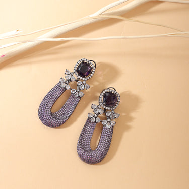 Regal Amethyst Serenade Dangler Earrings