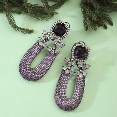 Regal Amethyst Serenade Dangler Earrings