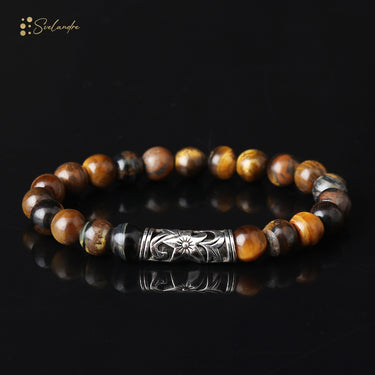 Tiger’s Insight - Tiger Eye Bracelet with Charm - Cultivate Wellness, Balance, and Positive Energy