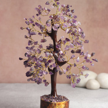 Amethyst Tranquility Bonsai Tree -  Natural Gemstone for Serene Spiritual Enlightenment