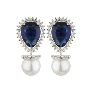 Sapphire Serenity Drop Earrings