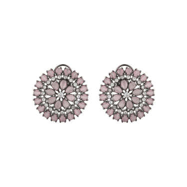 Regal Rose Bloom Victorian Polish Earrings