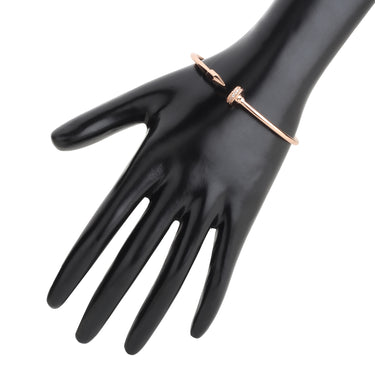 Rose Gold Elegance Nail-Top Bracelet