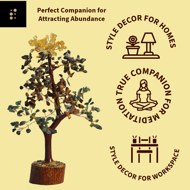 Money Magnet Prosperity Bonsai Tree - Natural Gemstone for Wealth & Abundance